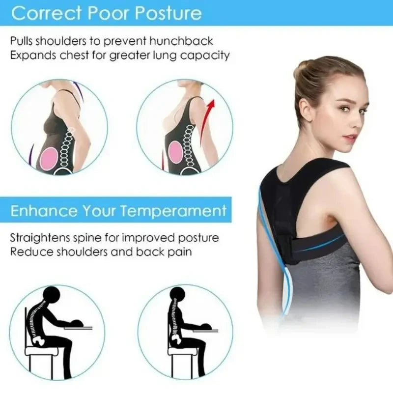 Back Posture Correction Belt for Improved Spine Health