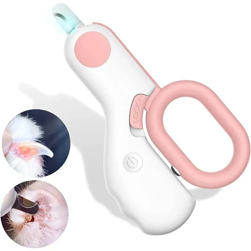 LED Light Cat Dog Nail Clipper Cutter Professional Pet Claw Trimmer with Safety Lock Puppy Kitten Animals Care Grooming Tool Kit