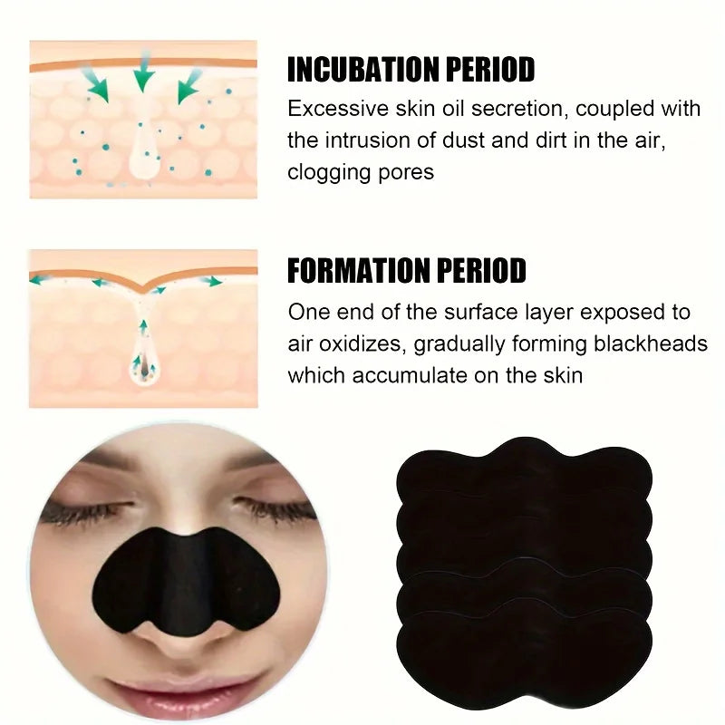 Blackhead Remover Patches - Deep Cleansing Facial Patches to Absorb Blackheads & Clean Pores (10/50/100 Pieces)