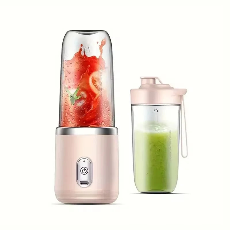 6 Blades Electric Juicer Cup 2 Cups For Travel Portable Juicer Mixer Usb Charge Fresh Fruit Juice Personal Blender Smoothie