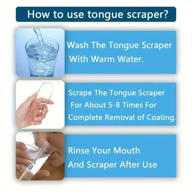 U-shaped Tongue Scraper Tongue Coating CleaningScraper Remove Bad Breath Bring Fresh Breath For Oral Suitable Men And Women