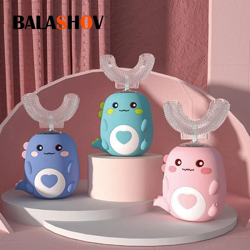 Children's U-Shaped Silicon Rechargeable Toothbrush