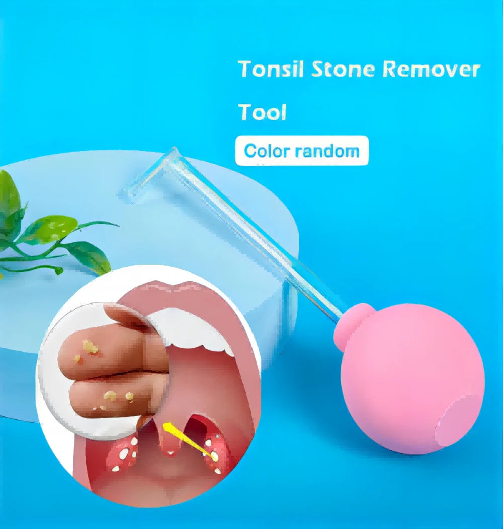 Tonsil Stone Remover Tool - Manual, Mouth Cleaner & Ear Wax Suction Ball