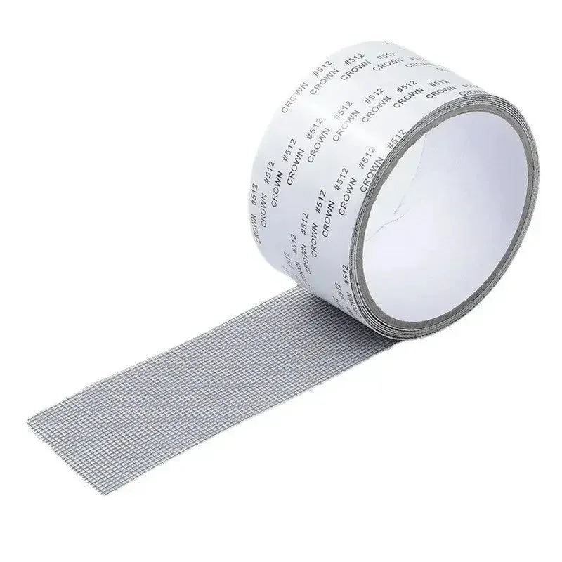 Window Screen Repair Tape – Self-Adhesive Fiberglass Mesh Patch