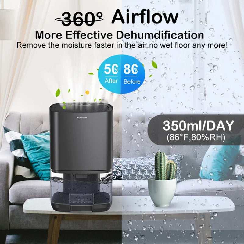 New Pattern Air Dehumidifier Mute Moisture Absorbers Air Dryer  For Home Bedroom Office Kitchen Deodorizer Dryer EU/US plug