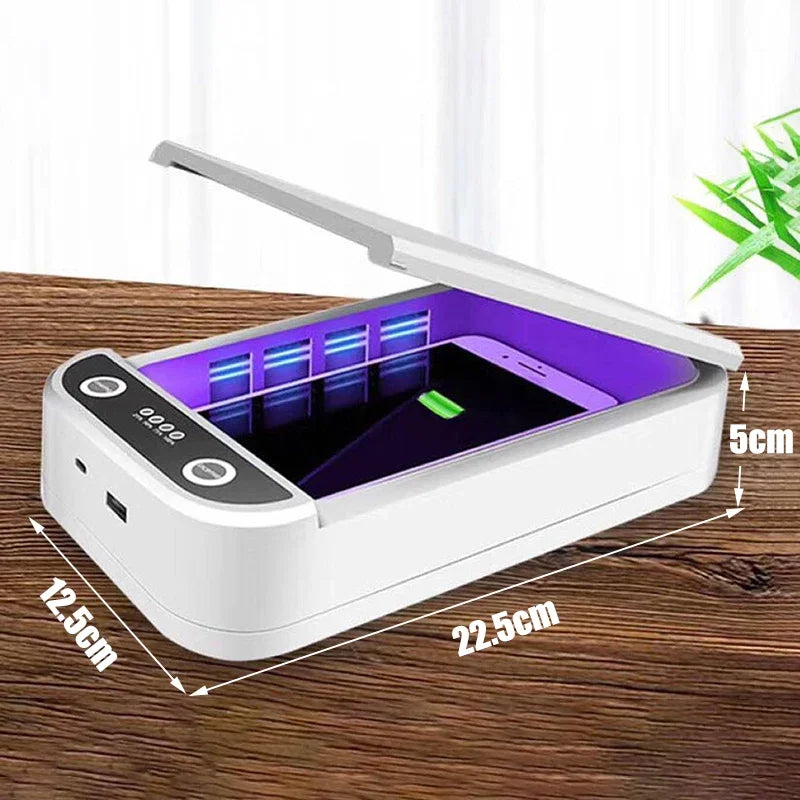 Disinfection Box UV 10w Multifunctional Mobile Phone Wireless Charger Disinfection Box Fully Sealed White Cleaning Box