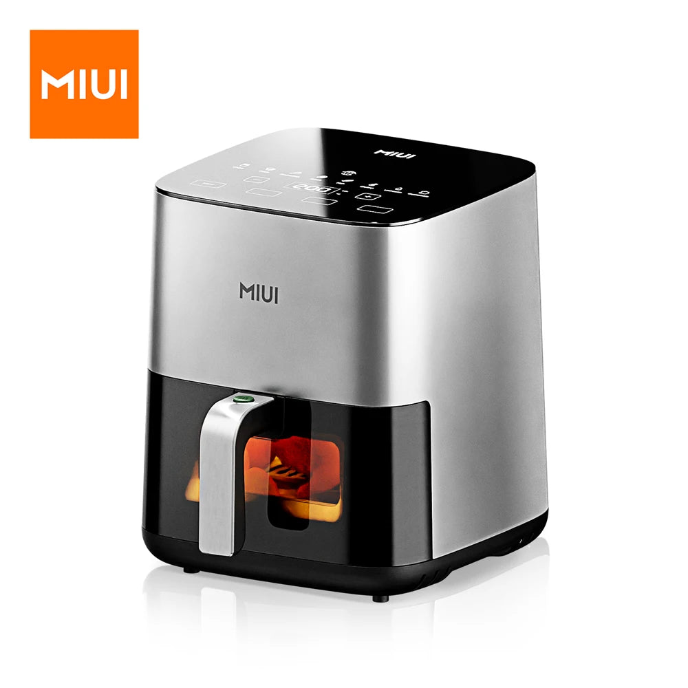 MIUI 5L Air Fryer, Electric Hot fryer Oven Oilless Cooker with Touch Control & Nonstick Basket & Visible Window, Family Size