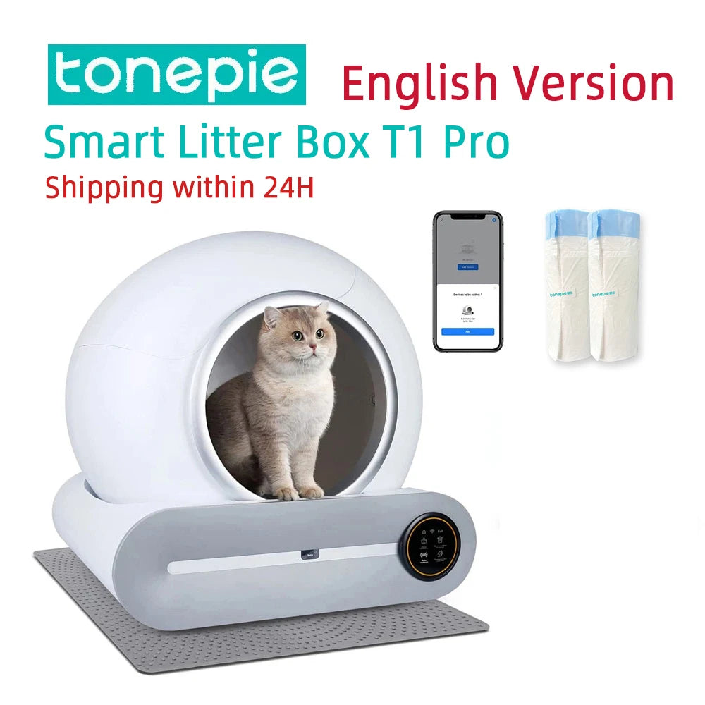 Smart Cat Litter Box – Automatic Self-Cleaning with APP Control and Ionic Deodorizer