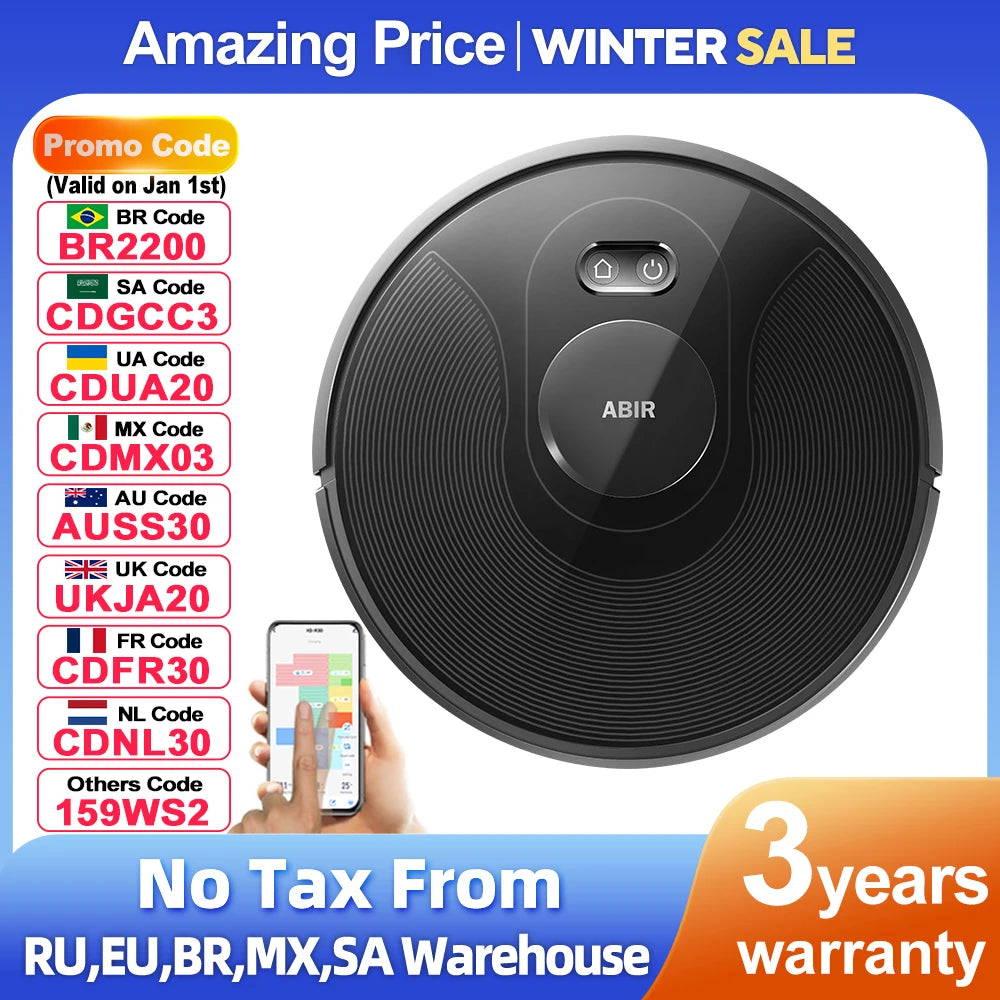 Robot Vacuum Cleaner ,Laser System, Multiple Floors Maps, Zone Cleaning,Restricted Area Setting for Home Carpet Cleaning