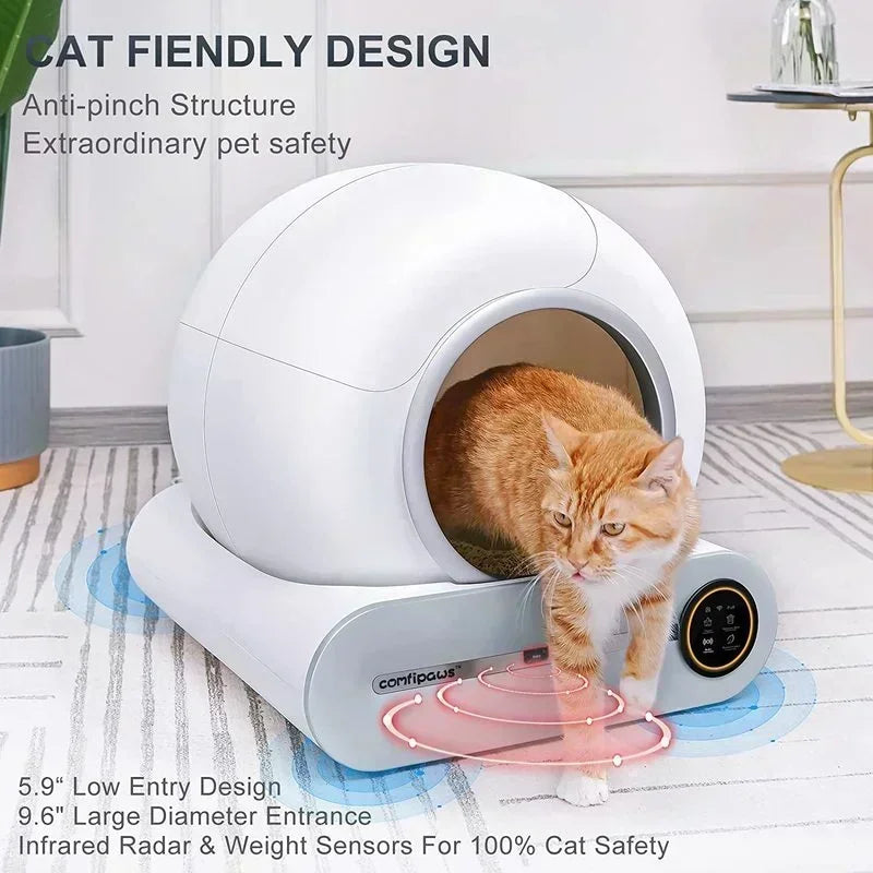 Smart Cat Litter Box – Automatic Self-Cleaning with APP Control and Ionic Deodorizer