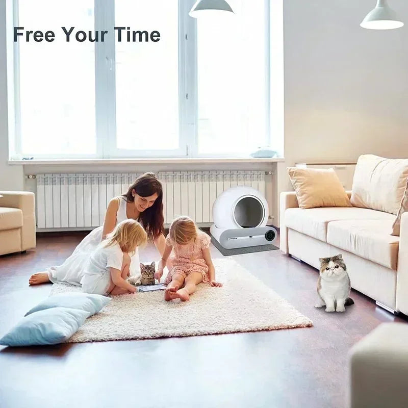 Smart Cat Litter Box – Automatic Self-Cleaning with APP Control and Ionic Deodorizer