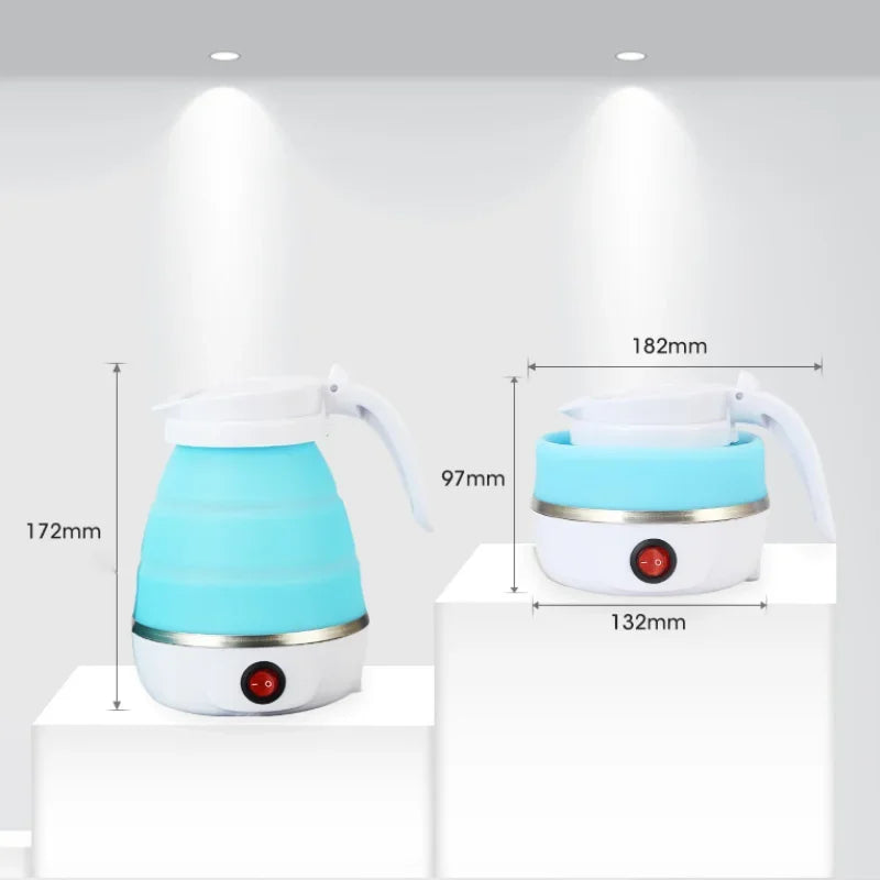 Foldable Portable Teapot Water Heater 600ml 110V 220V Electric Kettle For Travel Home Tea Pot Water Kettle Free Shipping