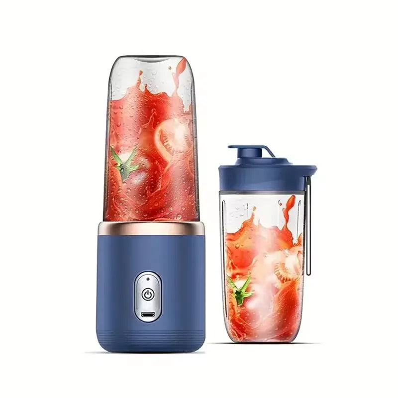 6 Blades Electric Juicer Cup 2 Cups For Travel Portable Juicer Mixer Usb Charge Fresh Fruit Juice Personal Blender Smoothie