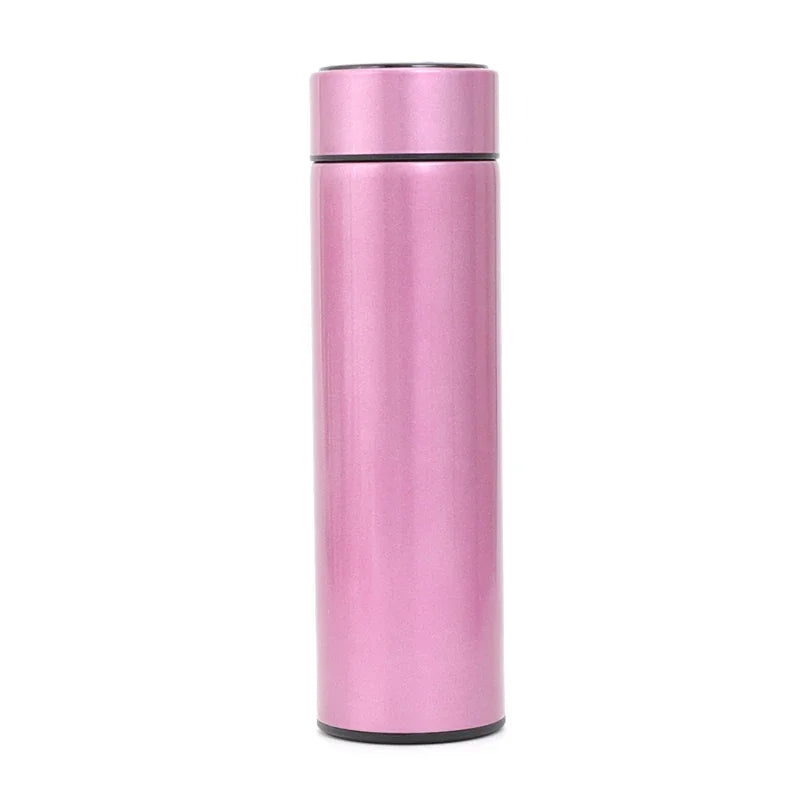 Smart Stainless Steel Water Bottle - Leak-Proof, Double-Walled, Hot & Cold, LCD Temp Display